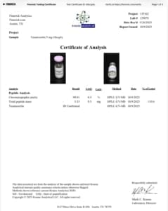 Tesamorelin purity test