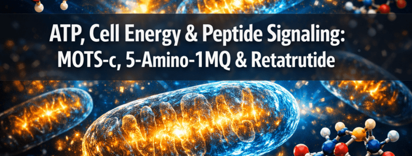Adenosine Triphosphate (ATP), Cell Energy, and Peptide Signaling: Where MOTS-c, 5-Amino-1MQ, and GLP-3 Retatrutide Fit