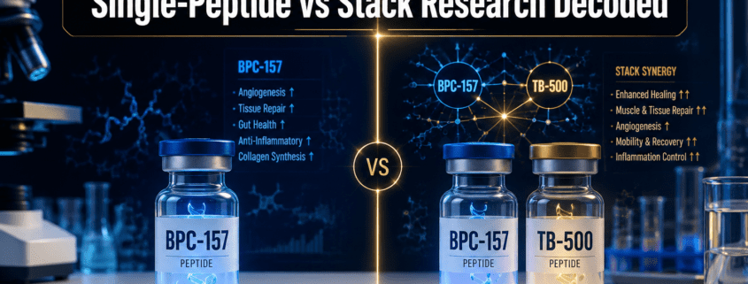 BPC-157 vs BPC-157 and TB-500: How to Interpret Single-Peptide and Stack Research Results