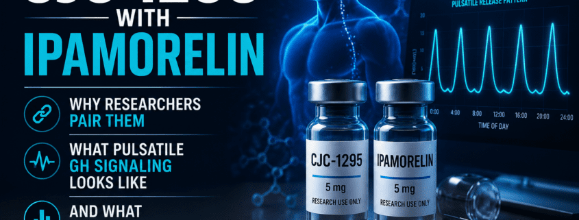 CJC-1295 With Ipamorelin: Why Researchers Pair Them, What Pulsatile GH Signaling Looks Like, and What to Measure