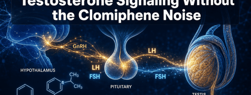Enclomiphene Research for Male Hormone Optimization: LH, FSH, and Testosterone Signaling Without the Clomiphene Noise