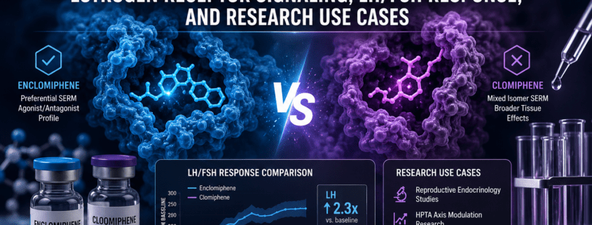 Enclomiphene vs Clomiphene: Estrogen Receptor Signaling, LH/FSH Response, and Research Use Cases