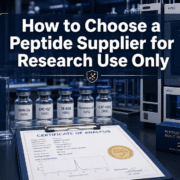 How to Choose a Peptide Supplier for Research Use Only: Purity, COAs, and Red Flags Explained