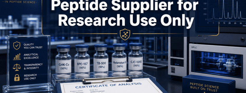 How to Choose a Peptide Supplier for Research Use Only: Purity, COAs, and Red Flags Explained