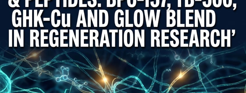 Mesenchymal Stem Cells and Peptides: How BPC‑157, TB‑500, GHK‑Cu, and Glow Blend Are Used in Regeneration Research