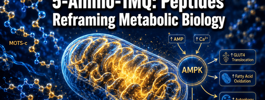Mitochondria, MOTS-c, and 5-Amino-1MQ: How Peptides Reframe Classic Mitochondrial Biology in Metabolic Research