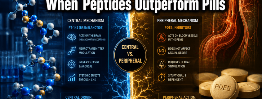 PT-141, Tadalafil, and Sildenafil in Erectile Function Research: When Do Peptides Outperform Pills in Preclinical Models?