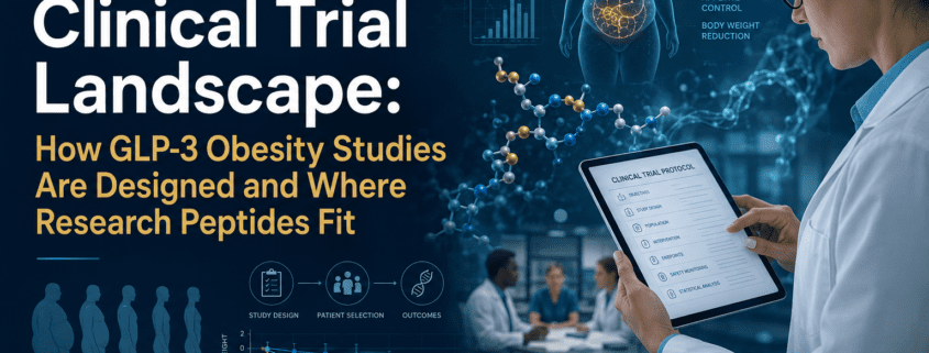 Retatrutide Clinical Trial Landscape: How GLP-3 Obesity Studies Are Designed and Where Research Peptides Fit