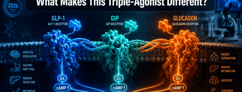 Retatrutide and GLP-3 Biology: What Makes This Triple-Agonist Different From GLP-1 and GLP-2 Research Peptides