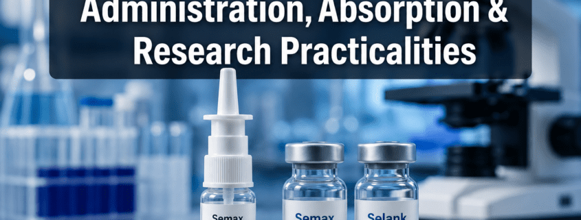 Semax Nasal Spray and Selank Nasal Spray: Administration, Absorption, and Research Practicalities