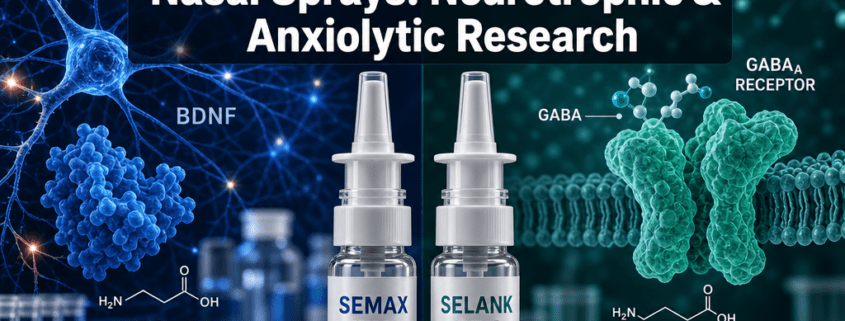 Semax and Selank Peptide Nasal Sprays: Comparative Mechanisms in Neurotrophic and Anxiolytic Research