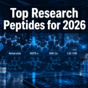 Top-Research-Peptides-for-2026-How-GLP-3-Retatrutide-MOTS-c-GHK-Cu-and-CJC-1295-Fit-Into-Current-Lab-Interest Top Research Peptides for 2026: How GLP-3 Retatrutide, MOTS-c, GHK-Cu, and CJC-1295 Fit Into Current Lab Interest